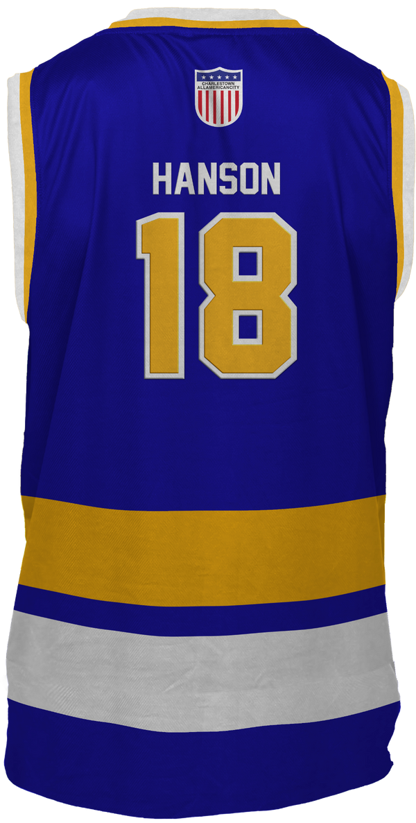 Slapshot Chiefs Performance Tank Top Royal Blue -  Hanson #18