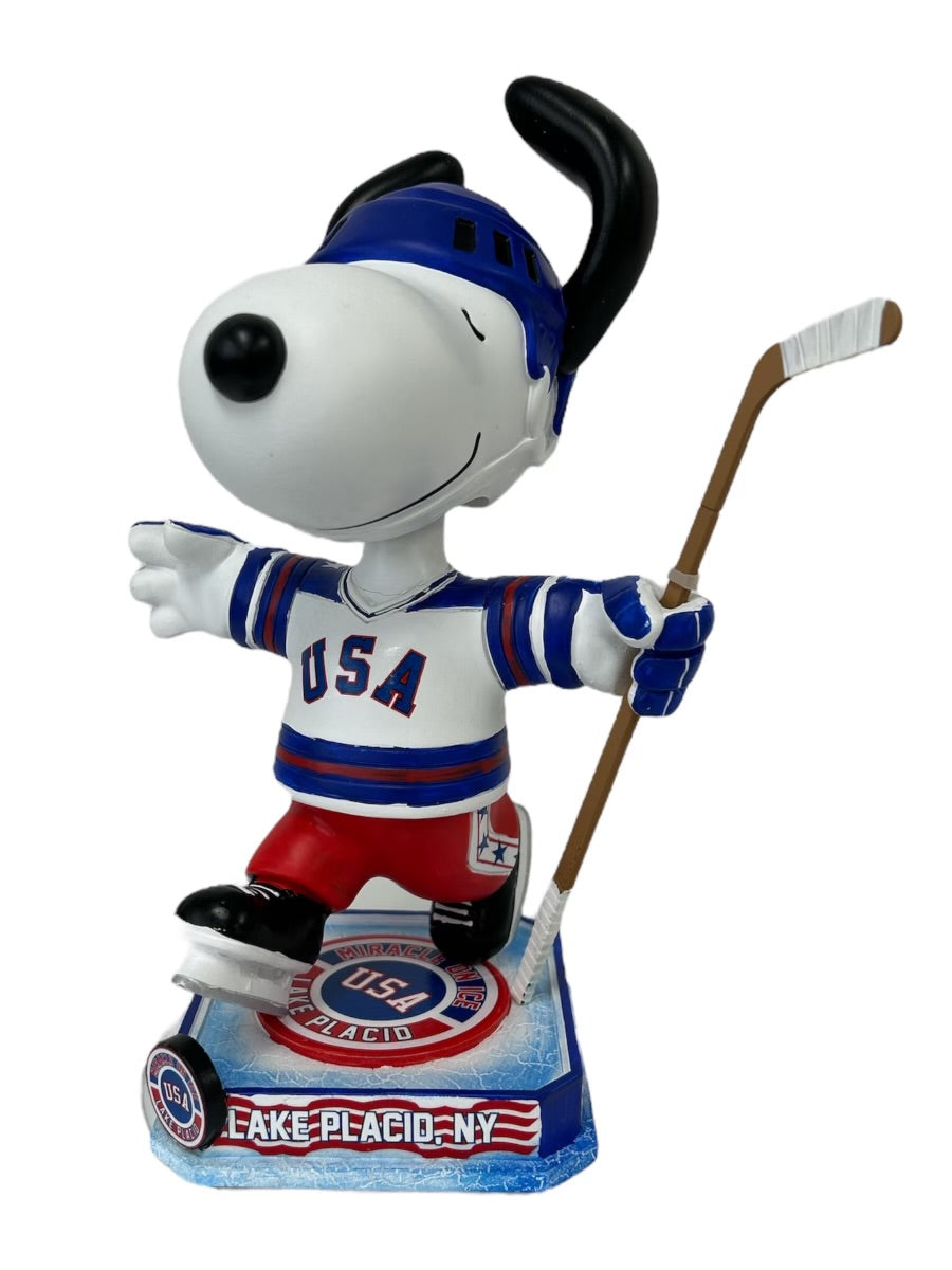 Snoopy USA Hockey Miracle on Ice Officially Licensed 8 Inch. Bobblehead