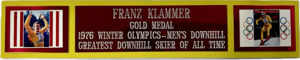 Franz Klammer 1976 Olympic Gold Medal Lithograph Hand Signed