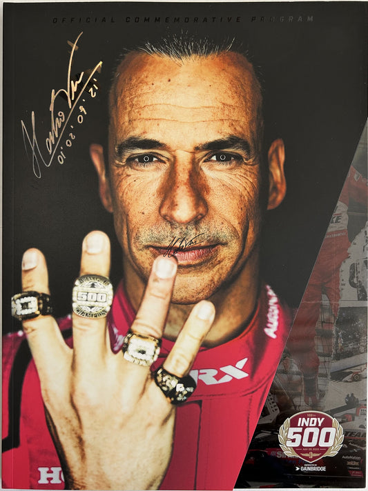 Helio Castroneves  Signed Indy 500 2022 Program - Only 5 available