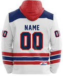 2024 Miracle on Ice USA JERSEY Customized Hoody Youth - White
