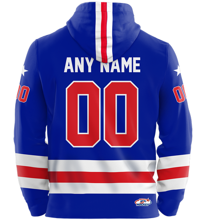 USA Hockey Miracle on Ice 1980 Official Hoodie Customized Youth - Royal