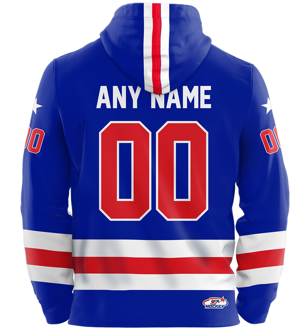 USA Hockey Miracle on Ice 1980 Official Hoodie Customized Youth - Royal