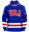 USA Hockey Miracle on Ice 1980 Official Hoodie Customized Youth - Royal