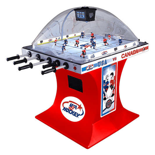 Super Chexx USA vs Canada dome hockey table game
