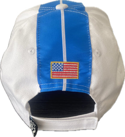 Shelby Cobra official Hat White - Blue Stripes