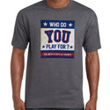 USA Hockey Adult Miracle on Ice 1980 Authentic Who Do You Play For Tee - Grey Large