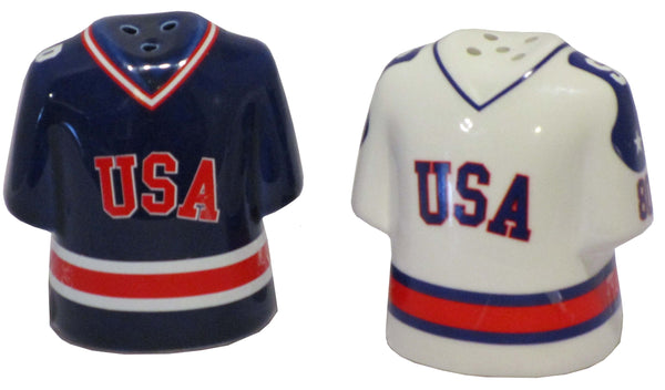 USA Miracle on Ice 1980 USA Hockey Team Authentic Jersey Salt and Pepper Shakers