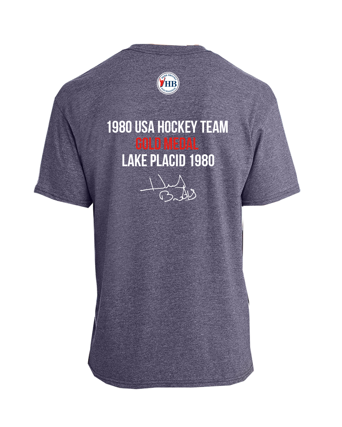 Herb Brooks Again Again Again Miracle on Ice Tee  - Ht Sport Dark Navy