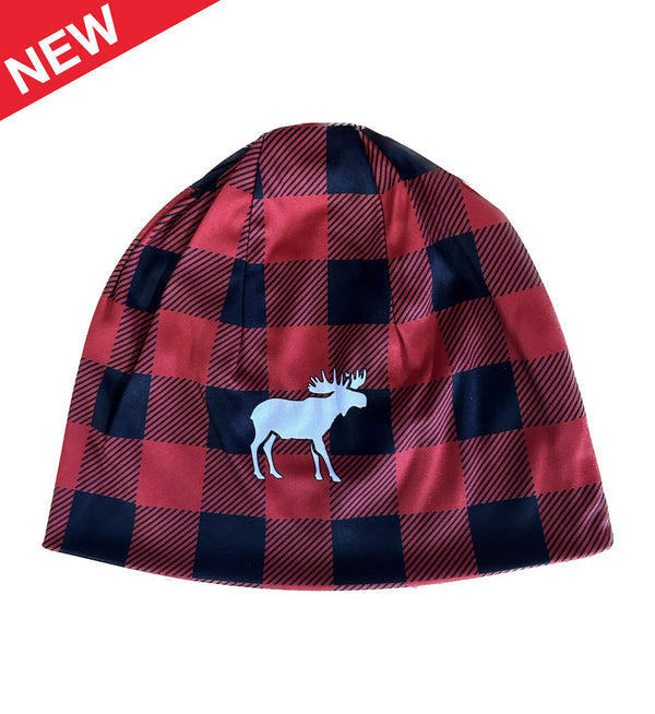 Empire State winter games AdK Plaid Beanie - Red