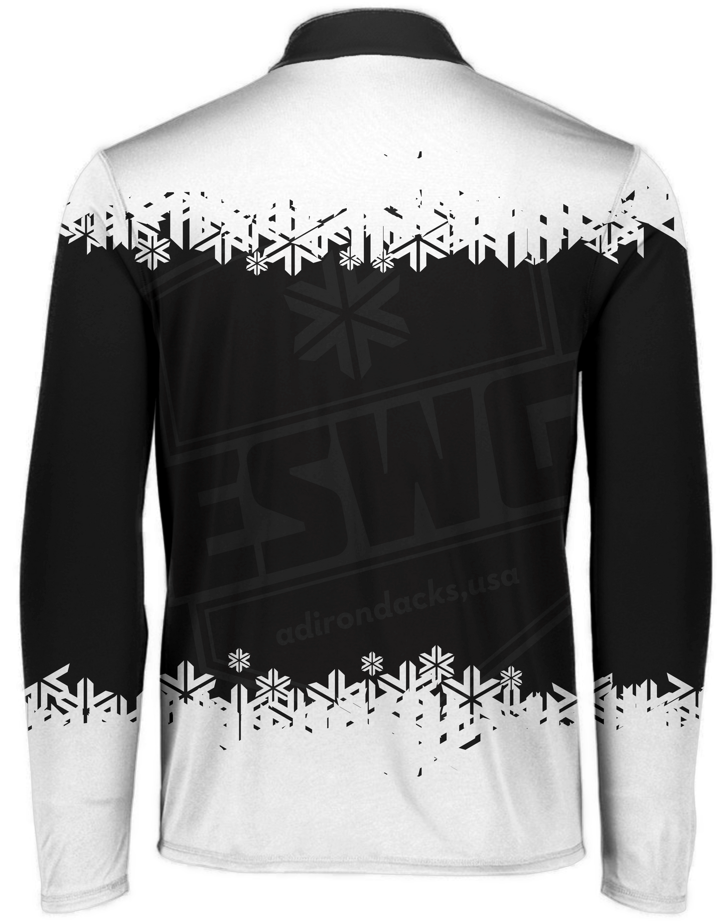 Empire State winter games 1/4 Zip Performance Snowflake - white/black