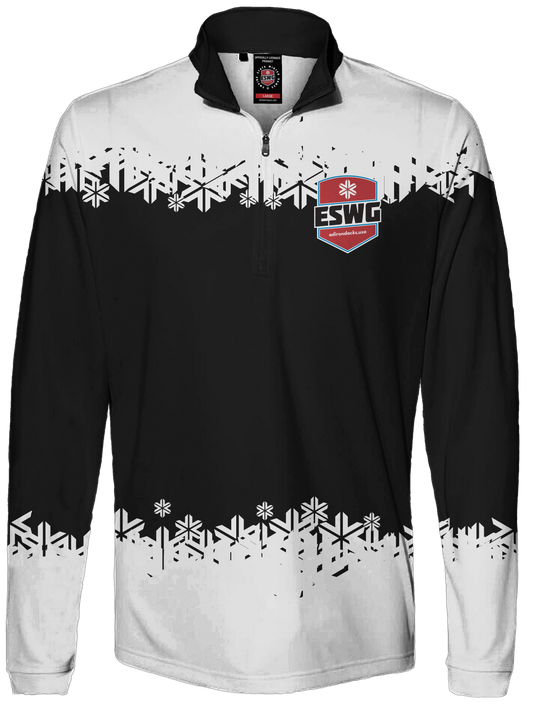 Empire State winter games 1/4 Zip Performance Snowflake - white/black