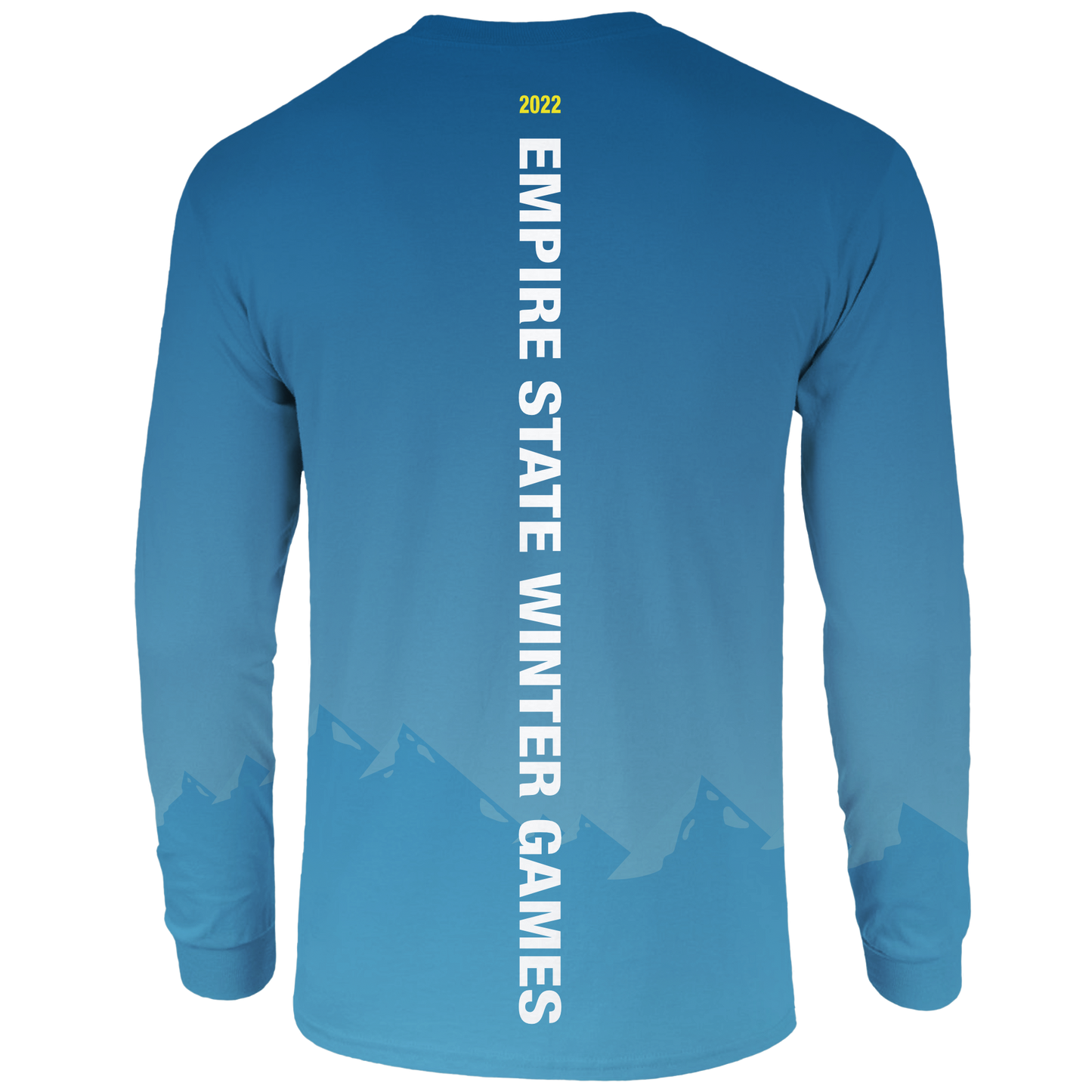 Empire State winter games Performance L/S Tee - Blue Fade