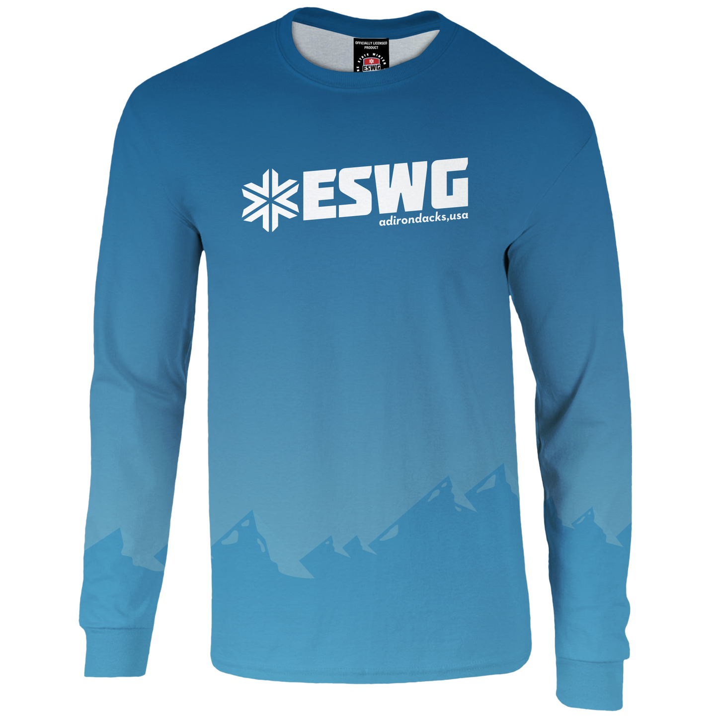 Empire State winter games Performance L/S Tee - Blue Fade