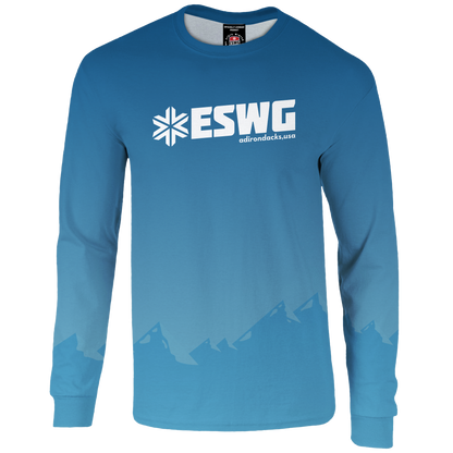 Empire State winter games Performance L/S Tee - Blue Fade