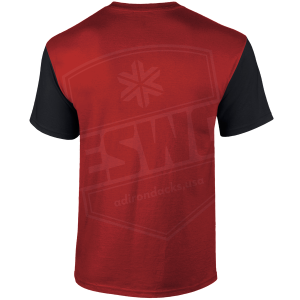 Empire State winter games Performance  S/S Tee  -  Black/Red