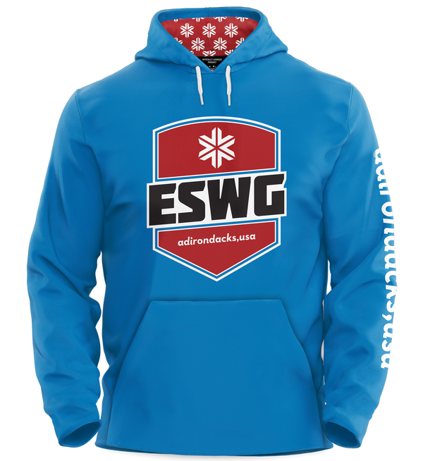 Empire State winter games Performance Hoodie Silver - Blue