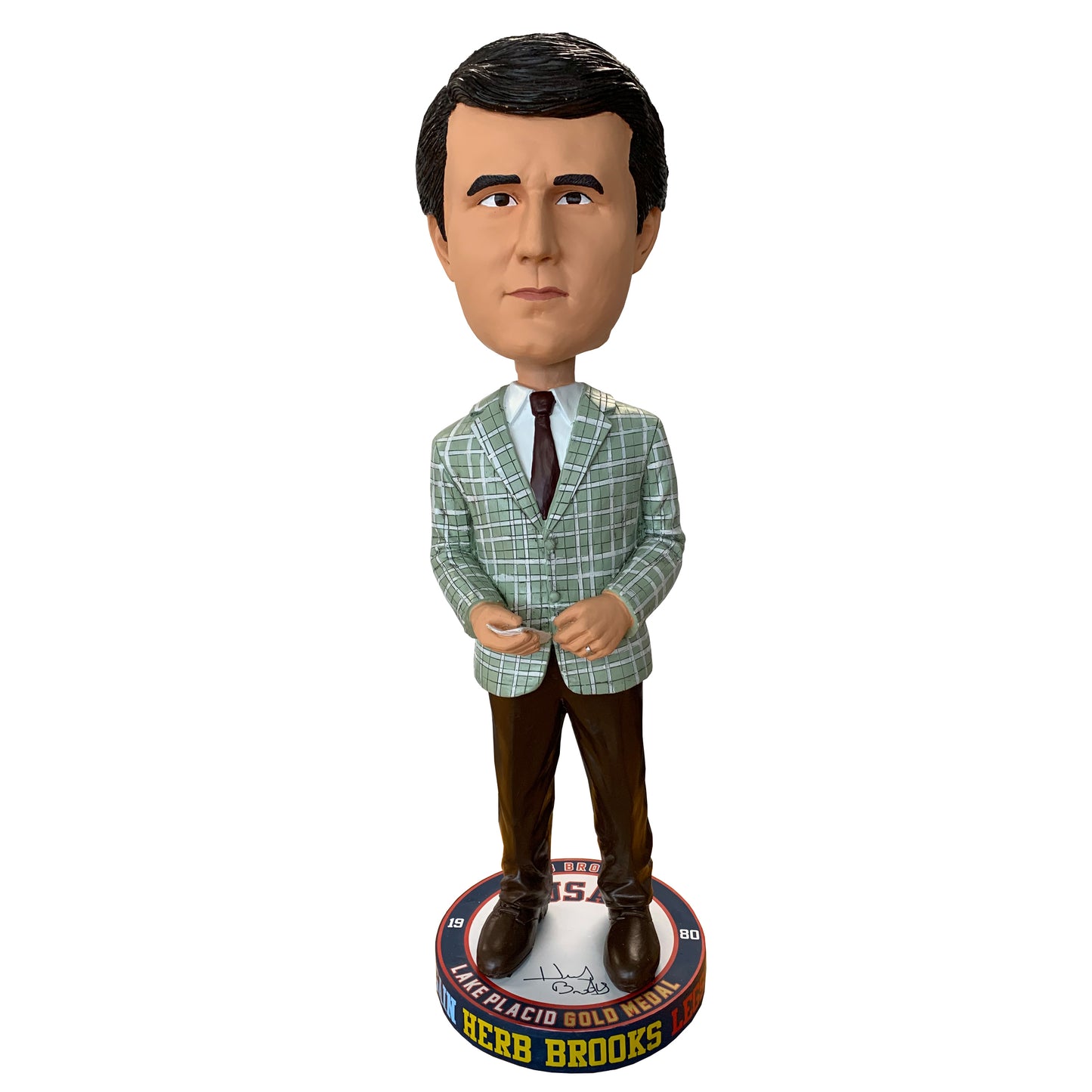 36" Bobblehead Herb Brooks Miracle on Ice 1980 USA Hockey Gold Medal