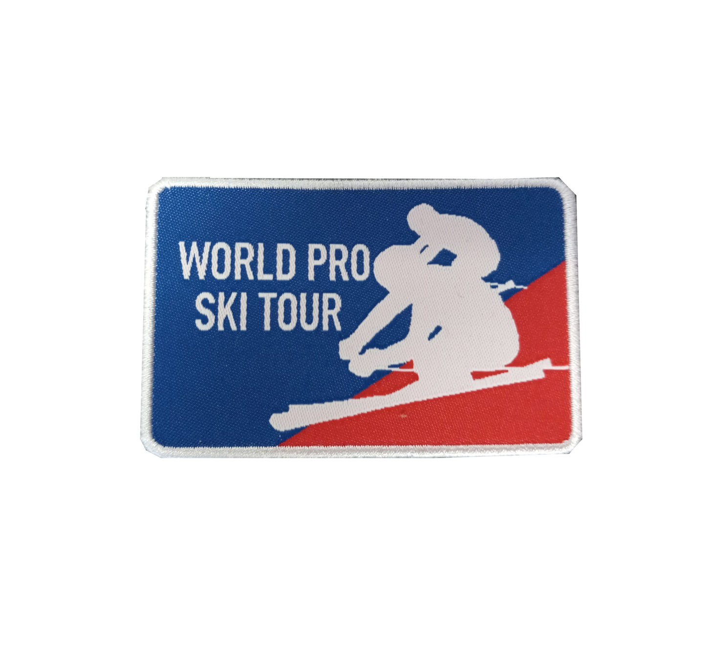 World pro ski tour 3 Inches Heat Transfer Woven Patch 3" Wide