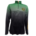 Cool Runnings Movie Jamaica Bobsled Official 1/4 Zip Performance Pullover - Green Fade
