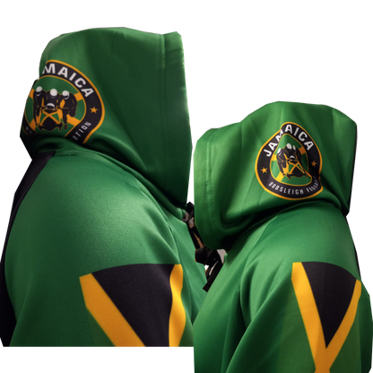 Cool Runnings Movie Jamaica Bobsled Official Performance  Hoody - Green Fade