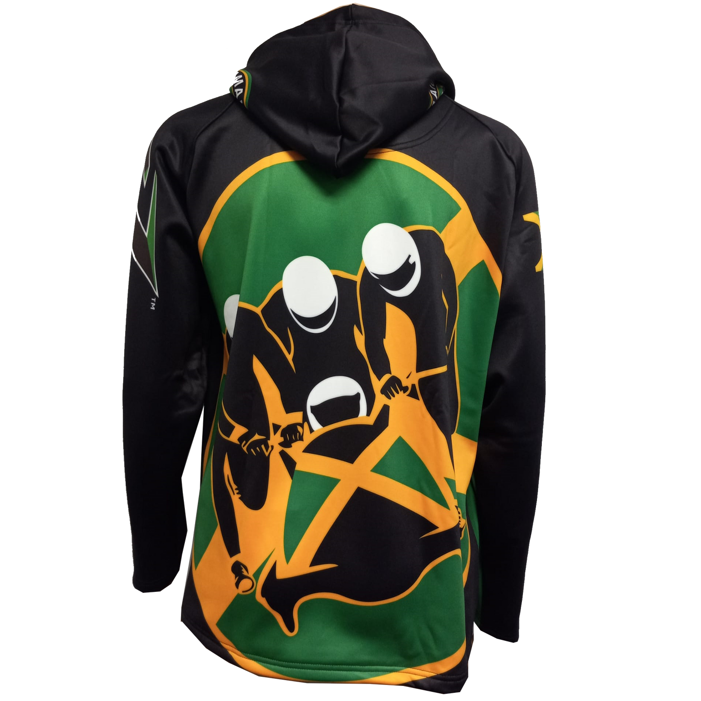 Cool Runnings Movie Jamaica Bobsled Official Performance  1988 Replica Hoodie - Black