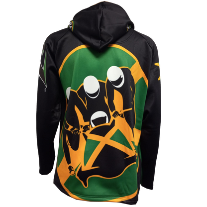 Cool Runnings Movie Jamaica Bobsled Official Performance  1988 Replica Hoody - Black