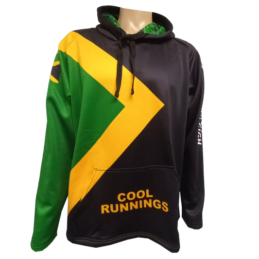 Cool Runnings Movie Jamaica Bobsled Official Performance  1988 Replica Hoody - Black