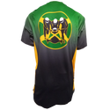 Jamaica Bobsled Officially Licensed Authentic Cool Runnings Performance Team Jersey - Black Fade