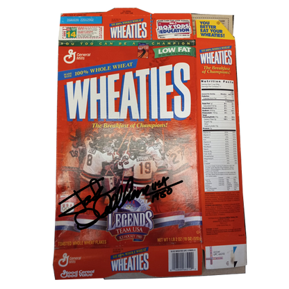 Miracle on Ice 1980 USA Hockey Wheaties Cereal Box Signed by Jack O'Callahan