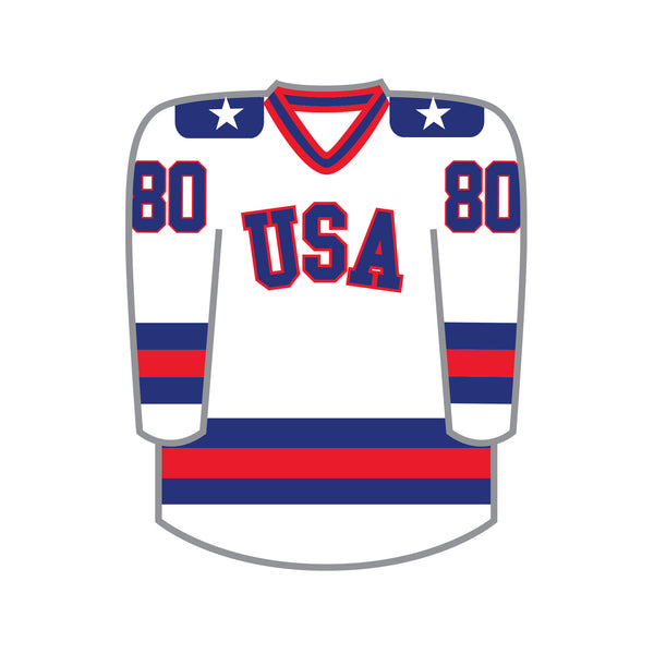 Miracle on Ice USA 1980 Hockey Team Official Jersey Sticker 3