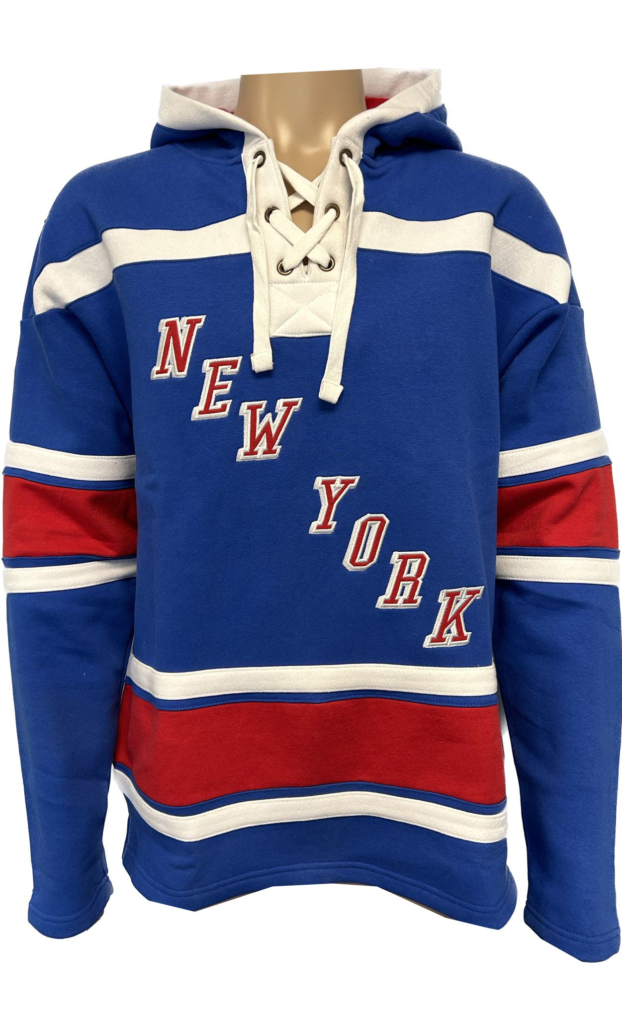 NY RANGERS RETIRED NUMBERS LACE Hoodie- Blue