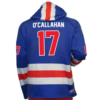 Jack O'Callahan USA Hockey Miracle on Ice 1980 Team Jersey Official Hoodie-Royal