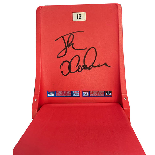 1980 Miracle on ice arena single seat  - Signed by Jack O'Callahan