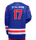 Jack O'Callahan USA Hockey Miracle on Ice 1980 Official Replica Performance Jersey- Blue
