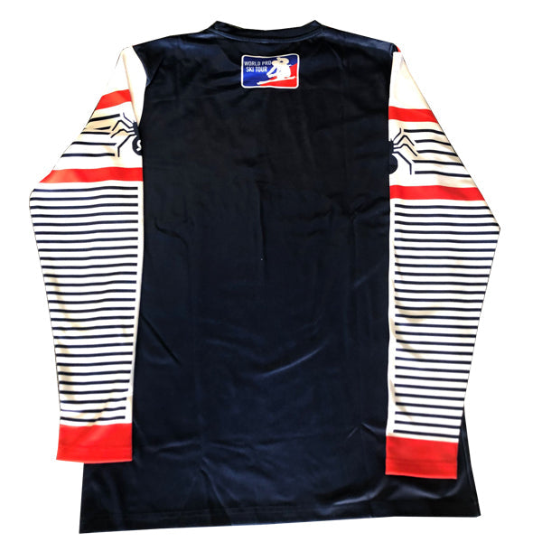WPST Demetre Spider Sabich Performance Ski Crew Neck Licensed Replica- Navy