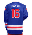 Mark Pavelich NY Rangers Hockey Performance Jersey long sleeve Tee