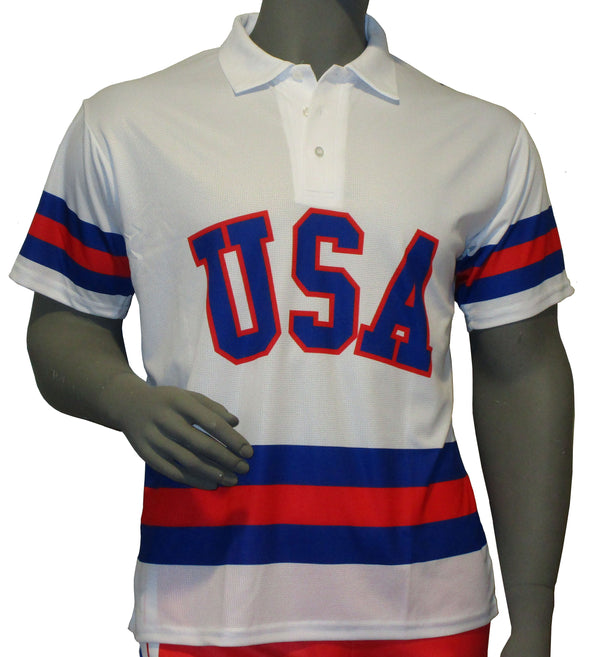 Lowsport USA Hockey Miracle on Ice Replica Performance Jersey - White