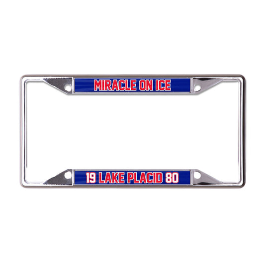 USA Hockey Miracle on Ice 1980 Lake Placid Metal License Plate Frame