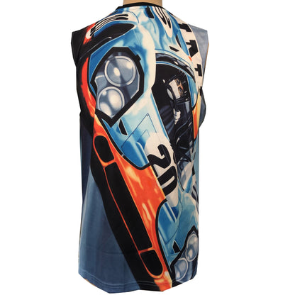 Steve McQueen Le Mans Gulf Porsche 917 1971 Sleeveless Tee