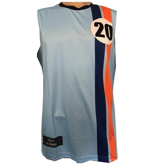 Steve McQueen Le Mans Gulf Porsche 917 1971 Sleeveless Tee