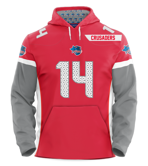 Dream Bowl Crusaders Performance Heavyweight Jersey Hoody - Personalize - Order by 12/10 for XMAS Delivery
