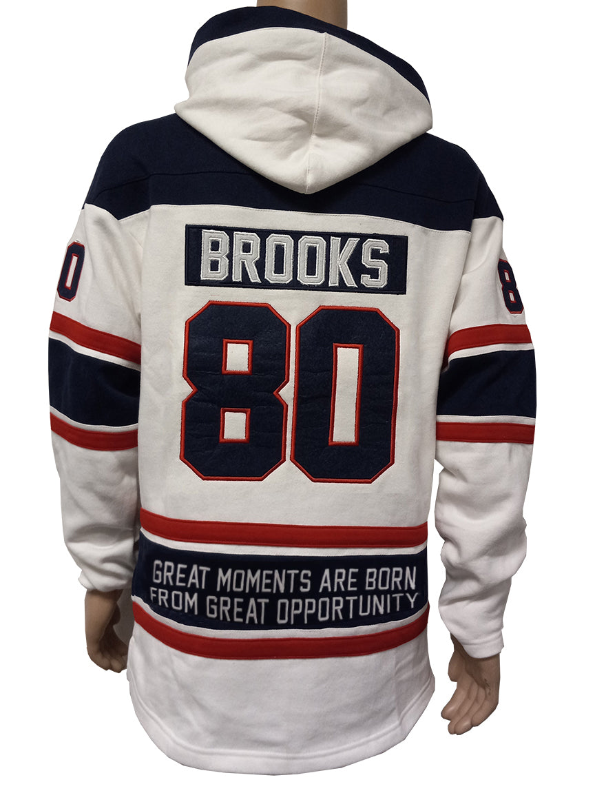 Herb Brooks Miracle 1980 Lace Vintage Hoodie - White