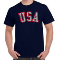 Herb Brooks Official Famous Plaid USA Tee - Navy