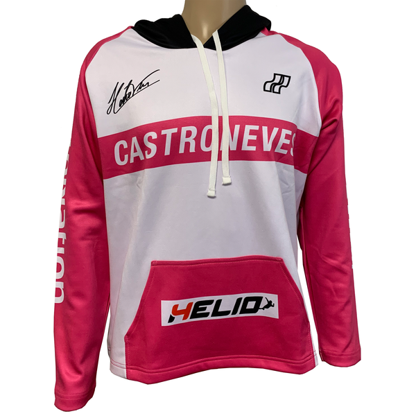 Helio Castroneves officially licensed Performance Hoodie White