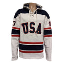 Jack O'Callahan USA Hockey Miracle on Ice 1980 Official Lace Hoodie- White