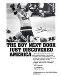 Jack O'Callahan Boy Next door Miracle on Ice 1980 USA Hockey Team Lake Placid Photo Signed 8x10