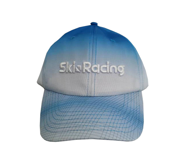 Ski Racing Embroidered Cap - Faded Sky blue
