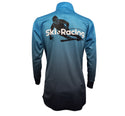 Ski Racing Logo 1/4 Zip Performance Pullover  - Blue Fade