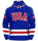 USA Hockey Miracle on Ice 1980 Authentic  Adult Hoodie - Royal Small
